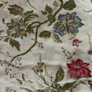 Pottery Barn Vine/Floral Queen/Full Organic Cotton Bedding Set
